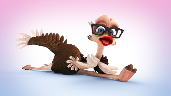 Olive Ostrich from "Baskin-Robbins Birthday Cakes" (Image courtesy of Nathan Love)