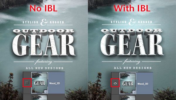 Photoshop can make use of IBL (Image Based Lights)