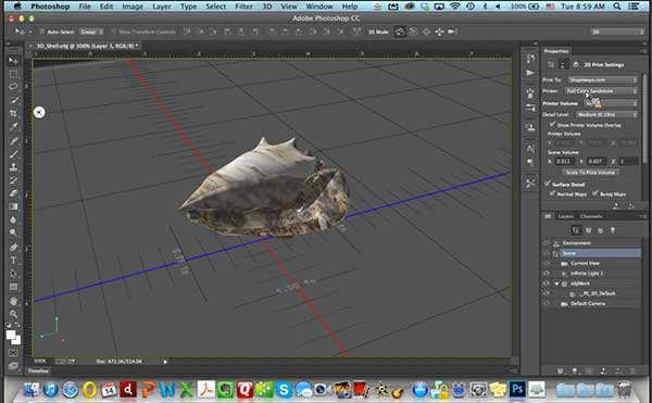 3D Printing workflow in Adobe Photoshop CC